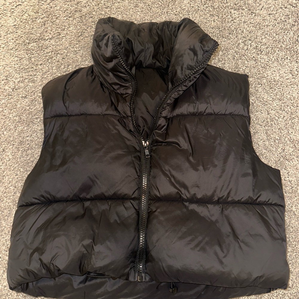 Black Puffer Vest size medium